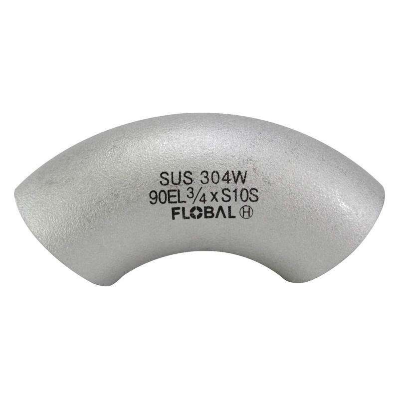 Flowbar Butt Weld Fitting SUS Long Elbow 40A B-90E(L)-10S-1" 1/2