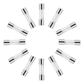 DIANN 100pcs Fast-Blow Glass Fuses Assortment Kit 10 Values 5x20mm 250V 0.2 0.5 1 2 3 5 8 10 15 20A amp Assortment Kit