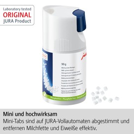 Jura Mini Tabs with Dispensing System Milk System Cleaner - For 30 Cleanings, 90G