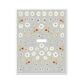 Flower Blooming Wintersweet Nail Sticker Flower Daisy Rose Sunflowr Branch 399 Nail Wraps Stickers Manicure Supplies for Women Nails Full Long Lasting Easy Apply and Remove