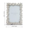 MIMOSA MOMENTS Flora Style Metal Picture Frame with Rhinestones Décor