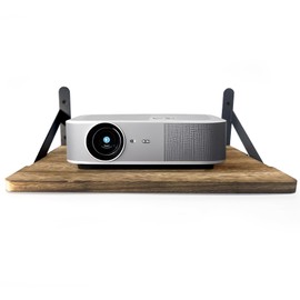 Projector Shelf for Wall, 15.75" × 11" Wooden Floating Shelf for Projector Router WiFi Modem, Projector Wall Mount Shelf Holds Up to 33 lbs