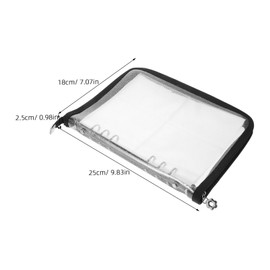 SEWACC Notebook Binder with Glitter Edge Zipper Protective Photo Album with Removable Sleeves for Easy Storage and Travel for Memories and Sharing