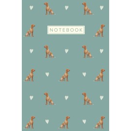 Vizsla Notebook: Cute Aesthetic Lined Journal forVizsla Dog Lovers | Blue Cover
