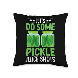 Let's Do Some Pickle Juice Shots Throw Pillow