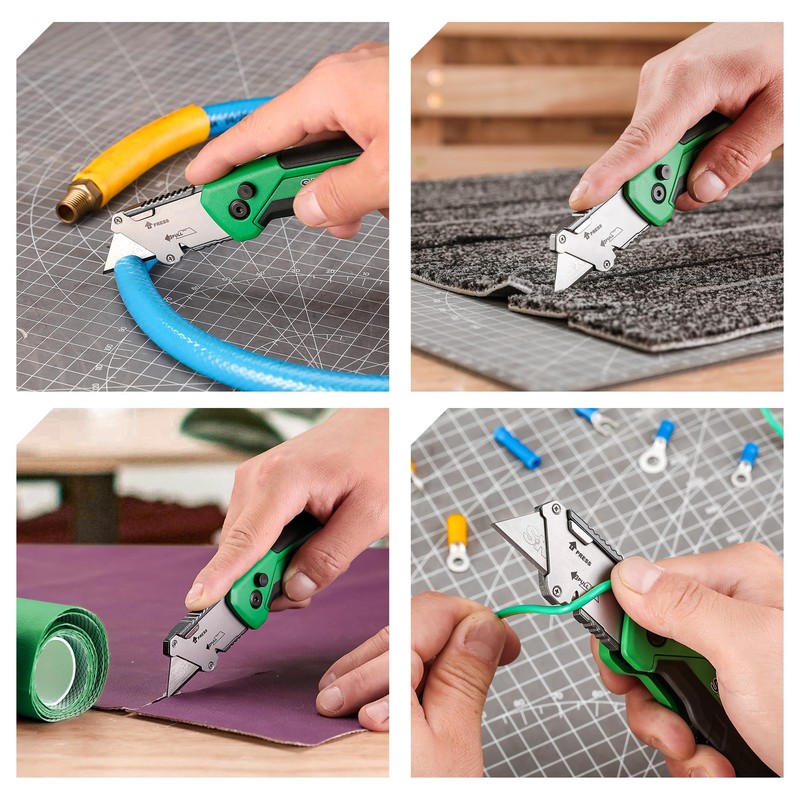 SK Folding Utility Knife with Additional Wire Cutter, Quick Change