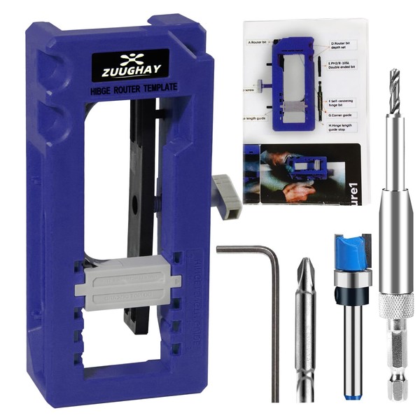 Door Hinge Jig, No Needed Hammer Router Hinge, Aadjustable Door