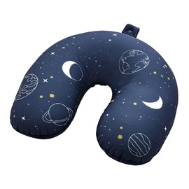 moses. Fernweh Cosmos 2-in-1 Neck Pillow, Pillow and Bolster in One for Travel, Multifunctional Travel Pillow for Travel, Blue