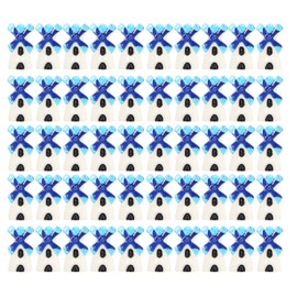 50pcs Dollhouse Windmill DIY Resin Cute Micro Landscape Miniature Windmill Home Desktop Ornament