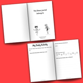 Fitness Journal for Kids: Record daily activity, fitness plans & exercise goals