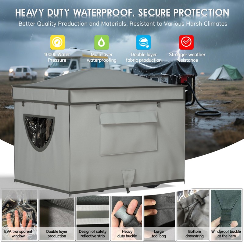 Generator Tent with Bracket, Generator Covers While Running, Waterproof Heavy