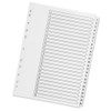 Q-Connect 1-25 Index Multi-Punched Reinforced Board Clear Tab A4 White