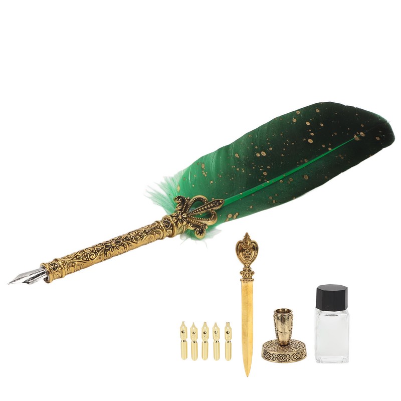 Quill Pen Set Retro Elegant Exquisite Smoothing Writing Multiple Replacement