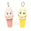 Hand Painted Ceramic Silly Face Light Bulb Ornament 2.5 Inches