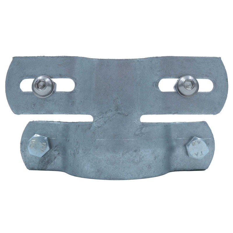 Kleberio® 1 Pipe Clamps DN60 (Borehole Distance 50-100 mm) Galvanised