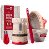 KneadAce Sourdough Starter Kit, 34oz Sourdough starter Jar, 2 x