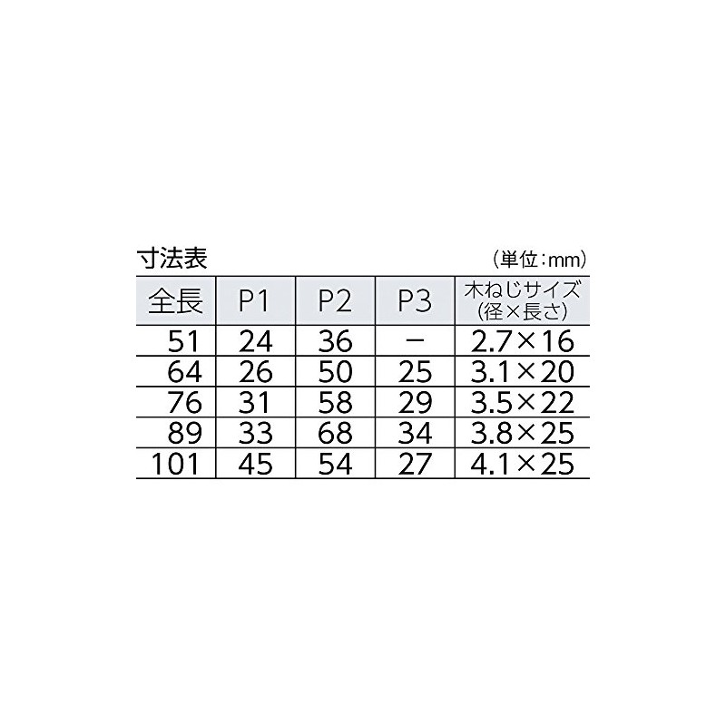 TRUSCO(トラスコ) スチール製厚口蝶番 シルバー塗装仕上げ 全長51mm (10個入) 888-51SV