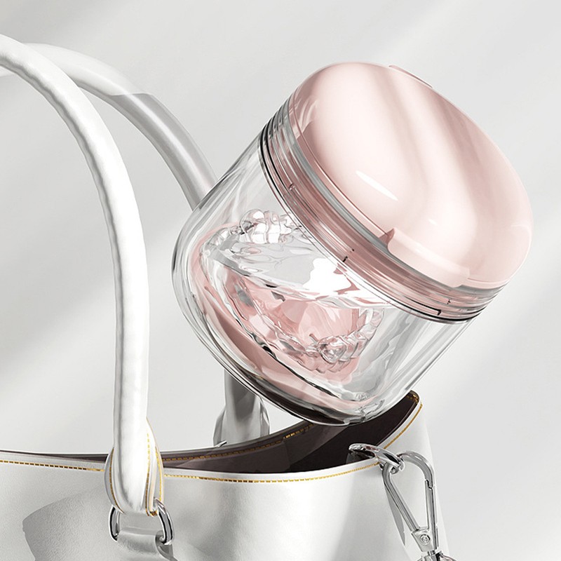 Mouth Guard Case Storage Box Good Sealing with Brush Mirror