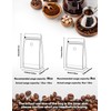 50 PCS Coffee Bags with Valve, (16 oz, 1 lb)