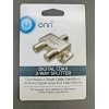Onn Digital Coax 2-way splitter New lot of 3