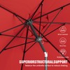 Sannwsg 10 ft Umbrella Outdoor Patio, Porch Umbrella with Fiberglass