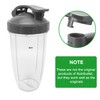 Flip Top To-Go Lid Replacement Parts Compatible with Nutribullet 600/900W