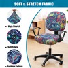 Smiry Stretch Printed Office Computer Chair Covers, Universal Washable Removable