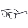ALWAYSUV Fashion Classic Vintage TR90 Frame Glasses Full Format Clear
