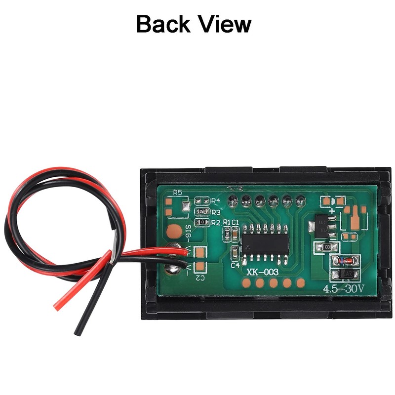 Greluma Pack of 2 DC 4.5V-30V Digital Voltage Display, 0.56
