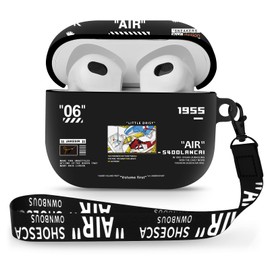 Gedicht for Airpods 3rd Generation Case, Cute Cool Shoes Pattern TPU Soft Cases for Airpods 3rd Case Cover, Shockproof for Airpods 3 Case Men Women with Lanyard & Keychain