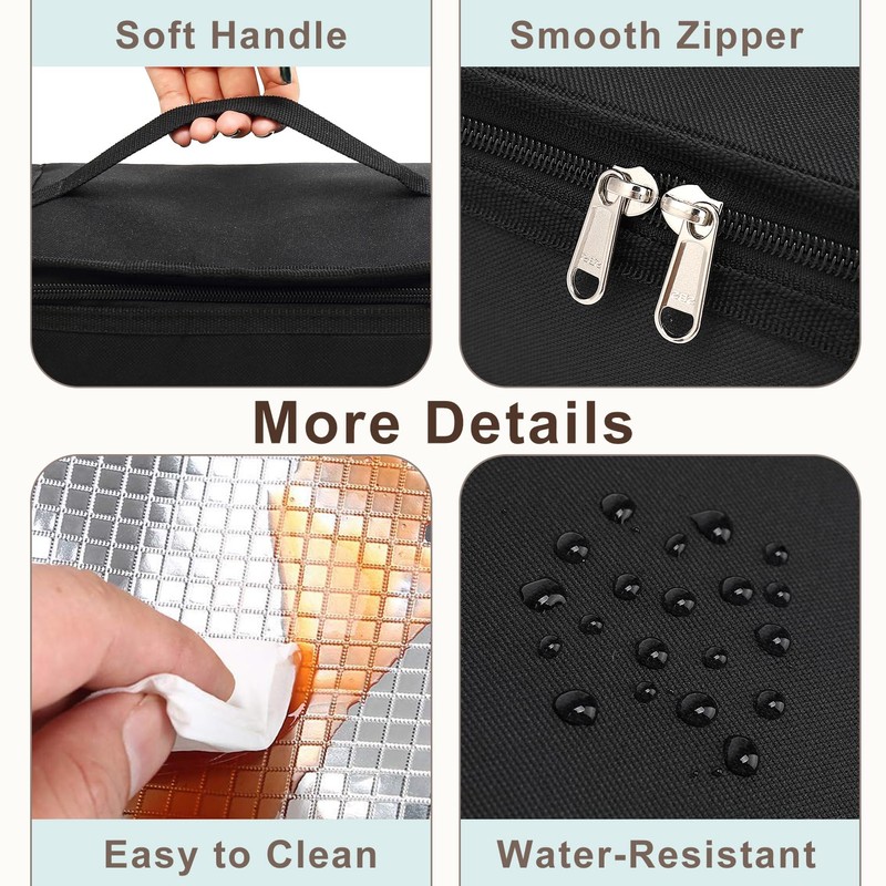 FlowFly Small Insulated Lunch box Portable Soft Bag Mini Cooler