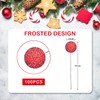 100pcs Christmas Glittering Red Berry Artificial Red Holly Berries,Artificial Fruits