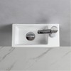 Small Bathroom Sink Wall Mounted Bathroom Sink Rectangle Ceramic Wash