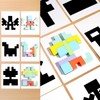 PrfcNL Wooden Multifunctional Tetris - Wooden Tetris Puzzle for Improving