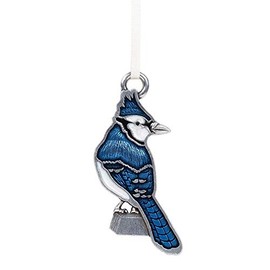 DANFORTH - Blue Jay Pewter Ornament - 2 1/2 Inches Tall - Handpainted - Made in The USA