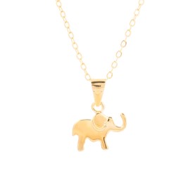 Cadena Collar Chapa de Oro 22k Elefante de Moda | Varna Joyeria Fina