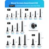 DIVANC 550Pcs 304 Stainless Steel Wood Screws Assortment Kit, Phillips
