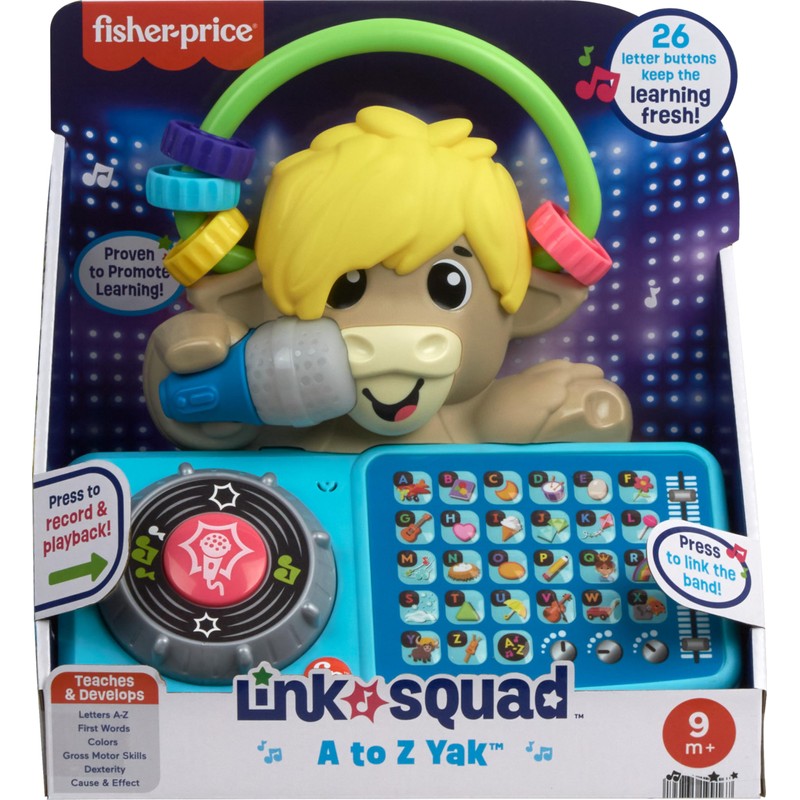 Fisher-Price Baby Learning Toy Link Squad A to Z Yak