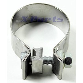 'Exhaust Clamps 63.5 mm 2.5 Clamp Exhaust Pipe Clamp – 68 mm Stainless Steel New
