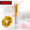 9/16-18 UNF Tap and Die Set for Metal,M2 HSS Thread
