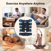 Ruwnii 24pcs Ems Muscle Stimulator, Ab Electronic Trainer with 8