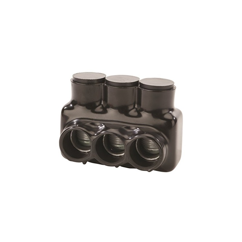 NSI IPLD500-3B Polaris Insulated Multi-Cable Connector Block, Black
