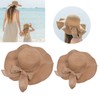 2Pcs Ladies Sun Hat UV Sun Protection Breathable Wide Brim