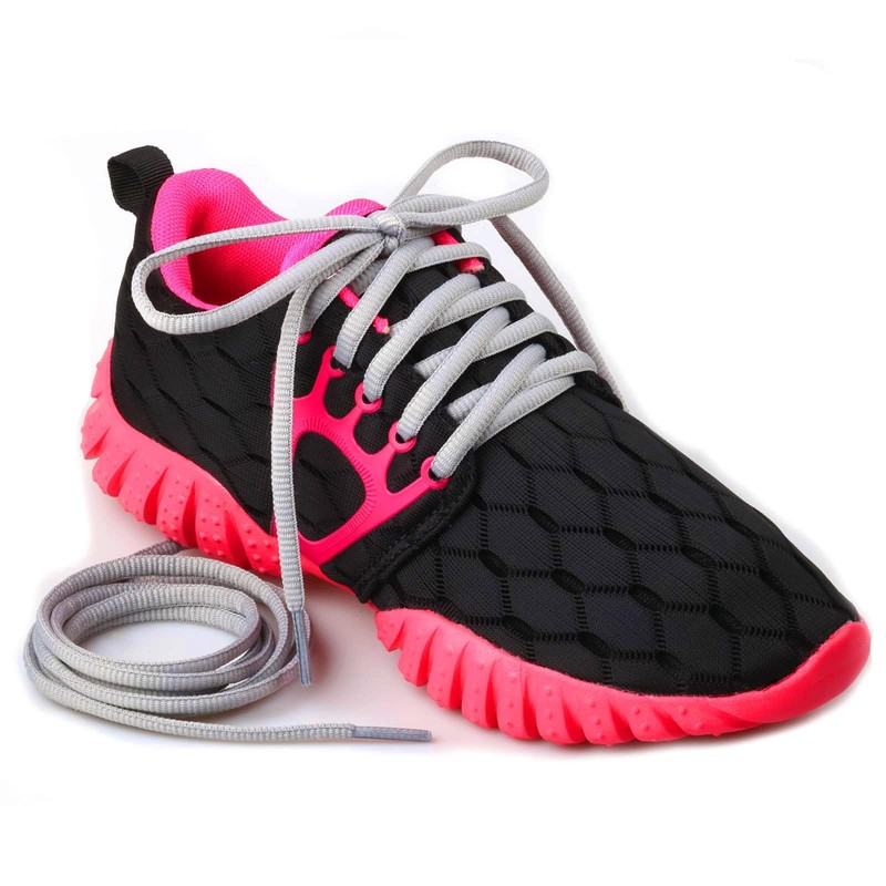 Puzeam 2 Pairs Oval Athletic Shoelaces 30 Colors 1/4" Half
