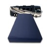 FoamRush 7-Inch Bunk (28" x 72") High Density Foam RV Mattress Replacement with Canvas Navy Cover, Medium Firm, Made in USA, Camper Trailer, Removable Water-Resistant Outdoor/Indoor Cover with Zipper