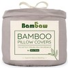 Grey Pillow Cases 2 Pack | Standard Pillow Cases 50x75