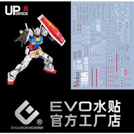 EVO Decal CU-04 Fat Cat MG First Gundam RG2.0 Enlarged Version UV Fluorescent - Evo Decal / EVO데칼 CU-04 팻캣 MG 퍼스트 건담 RG2.0 확대버전 UV 형광 - 에보데칼