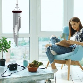 Ehuihuan Wind Chime Garden Wind Chime Metal Wind Chime Hanging Outdoor Wind Chime Outdoor Home Decoration Suitable for Garden Window Sill