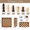 Wooden Chess Game, Chess Lady Backgammon 3 in 1 Chess