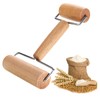LHKJ Rolling Pin Small Wooden Rolling Pin with Handles, Perfect
